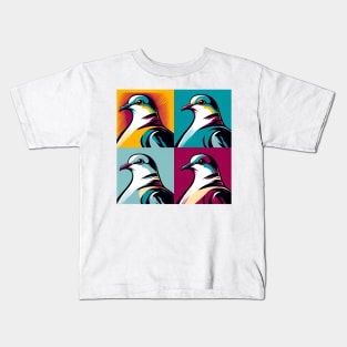 Pop Ring-Necked Dove Art - Cool Birds Kids T-Shirt